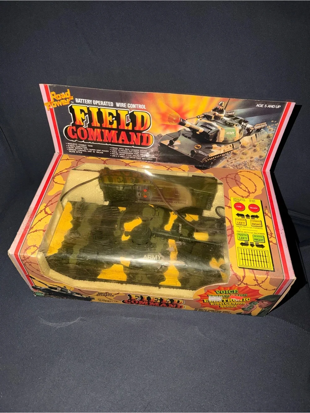 Road Power Field Command Battery Operated Wire Control Army Military Tank New IB